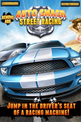 Auto Smash Street Racing Police Escape FREE screenshot 4