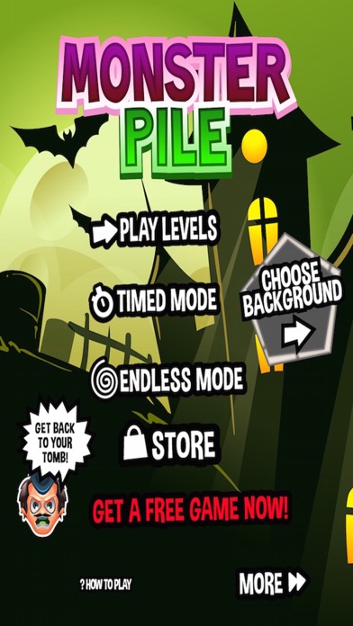 How to cancel & delete Monster Pile - Matching 3 Dead, Monstrous Zombie Draculas from iphone & ipad 1