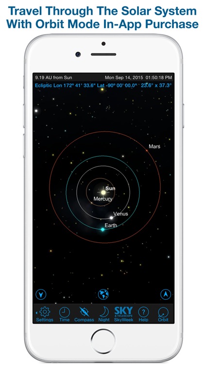 SkySafari 4: Journey into Night!  Explore Sun, Moon, Mars, Stars, Satellites, and NASA space missions! screenshot-3