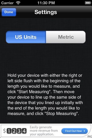 Mobile Measuring Tape screenshot 2