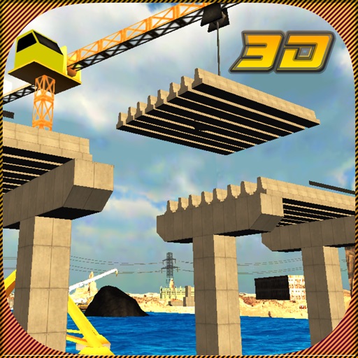 Constructor Bridge Crane Operator 3D Simulator Game iOS App