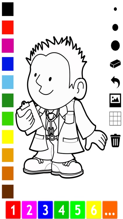 A Coloring Book of Occupations for Children: Learn to draw and color your dream job screenshot-4