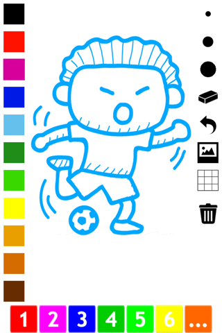 Coloring Book of Soccer for Children: Learn to color the world of football screenshot 3