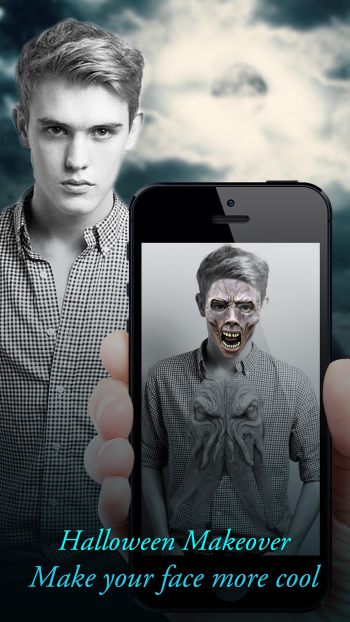 Halloween Makeover - Photo Editor Booth to Add Pumpkin, Scary  Ghost Stickers on Yr Face