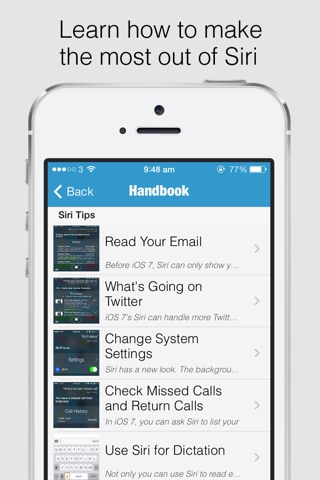 Secret Handbook for iOS 7 - Tips & Tricks Guide for iPhone screenshot 4