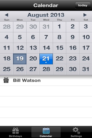 A Birthday Calendar Reminder - Important Date Track For Family & Friends FREE screenshot 3