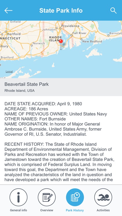 Rhode Island National Parks & State Parks