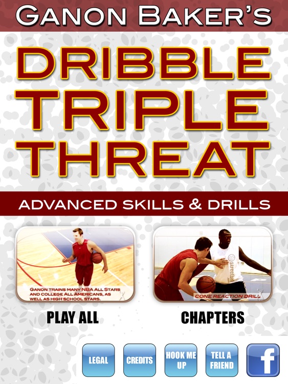 Dribble Triple Threat: Drive, Pass & Shoot - With Ganon Baker - Full Court Basketball Training Instruction - XL