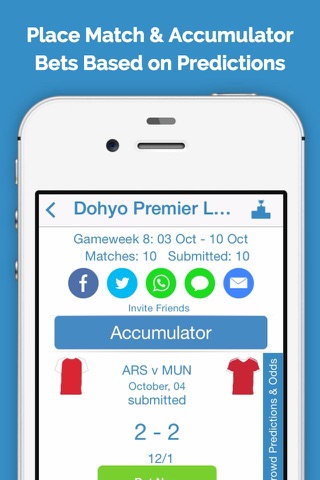 Dohyō - Football & Rugby Fantasy Predictor screenshot 4