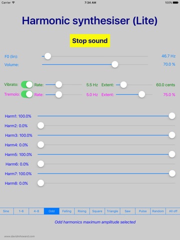 HarmSynLite screenshot 2