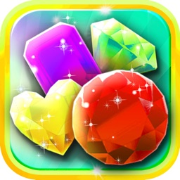 Crazy Jewel's Match-3 - diamond game and kids digger's mania hd free