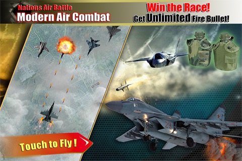Nations Air Battle - Modern Stealth F22 Jet Fighter Sim screenshot 3