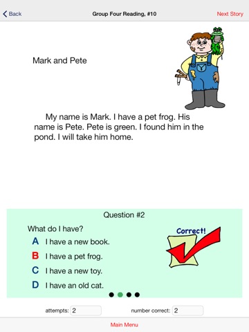 Kindergarten Reading Practice screenshot 2