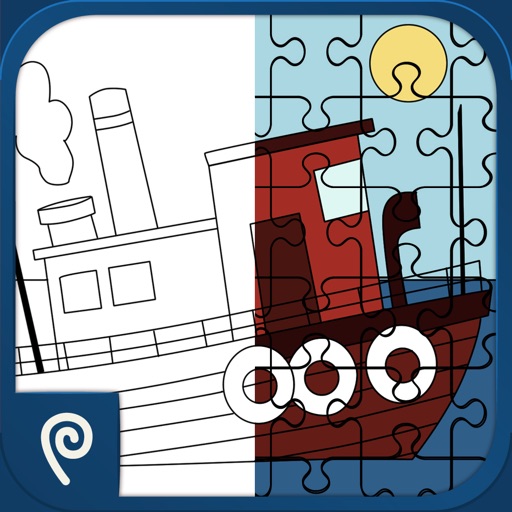 Color It Puzzle It: Boats Lite