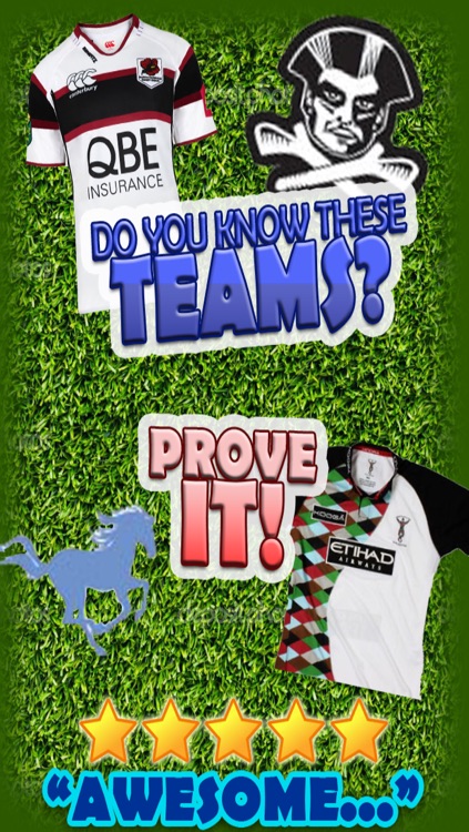 Rugby Union Quiz - Top Fun Shirt Trivia Game.