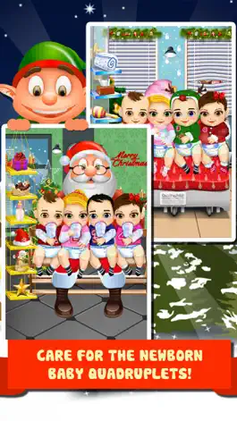 Game screenshot Mommy's Christmas Baby Salon Doctor - my hair spa santa makeover for kids! apk