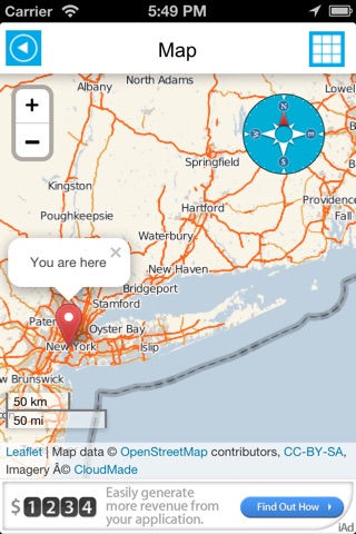 New York offline road map, guide & hotels (FREE edition) screenshot 3