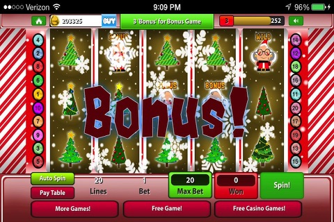 A Christmas Slots Machine: Fun Casino Play with Santa, Elves, Reindeer and Big Presents! screenshot 4