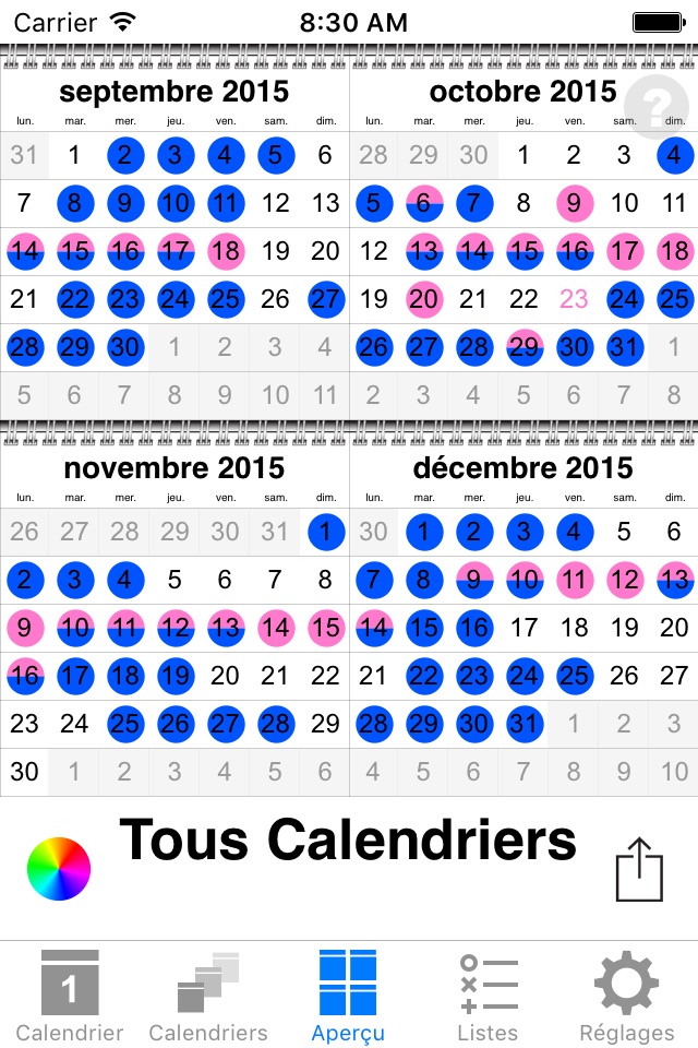 colorCal+ Calendar screenshot 4