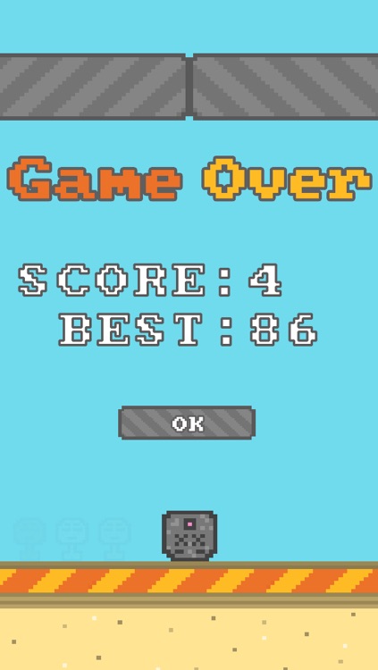 Tappy Cube - Tappy's impossible endless challenging classic retro pixel jump fun free adventure game high up in the sky screenshot-3