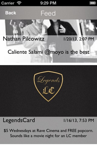 LegendsCard. screenshot 4