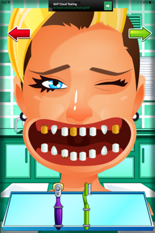 Aaah! Celebrity Dentist FREE- Ace Awesome Game for Girls and School Boys screenshot 4