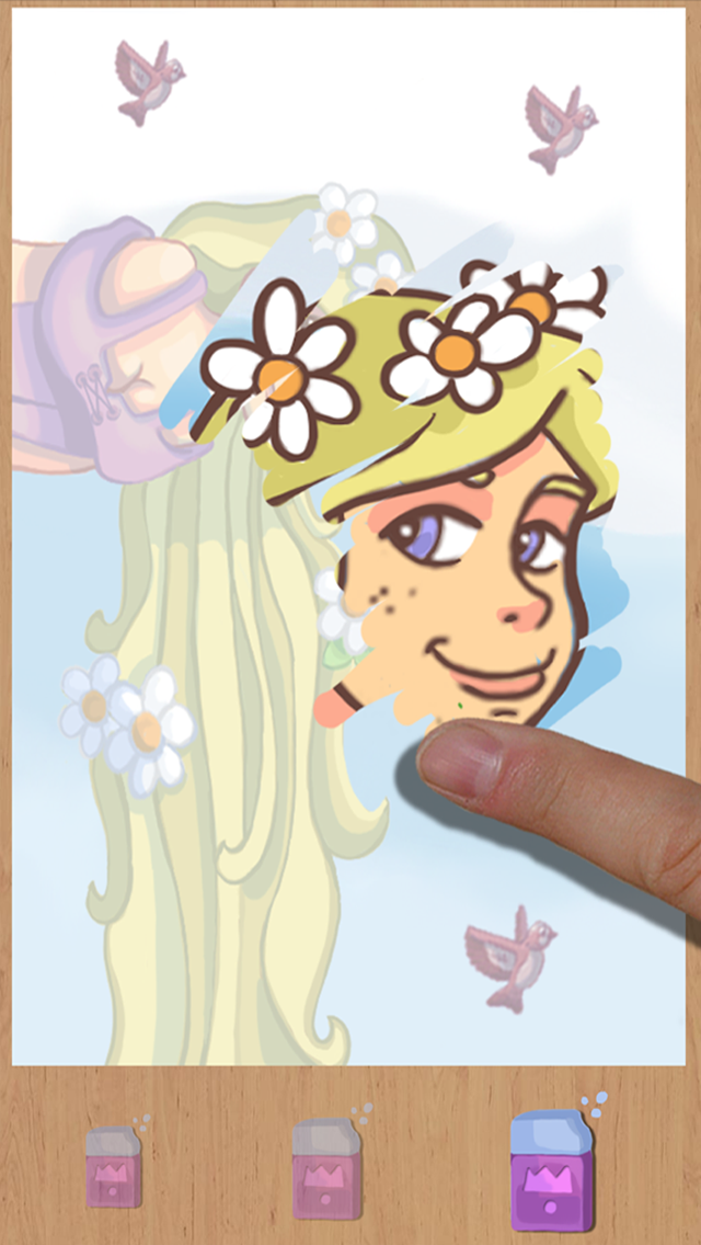 How to cancel & delete paint and discover the princess Rapunzel - Girls coloring game Rapunzel from iphone & ipad 3