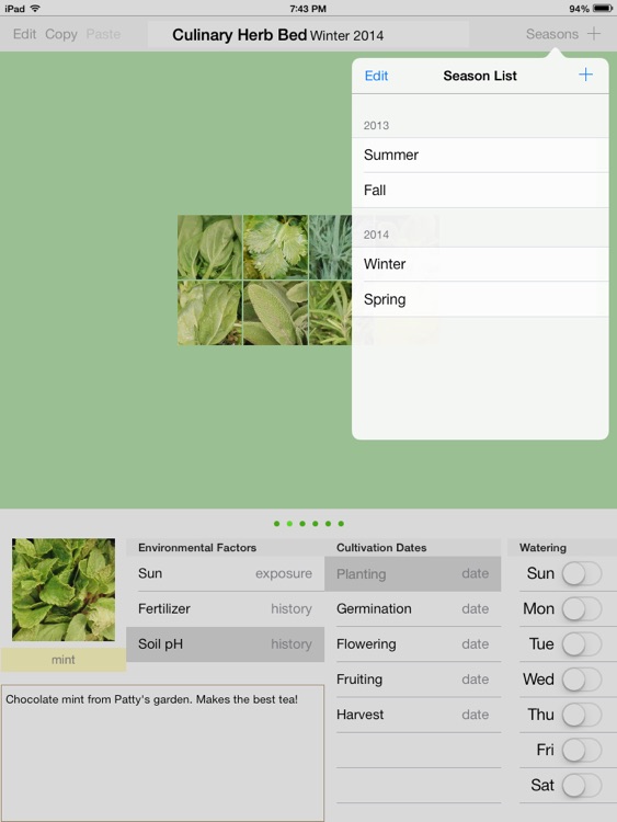 Veronica's Garden Tracker