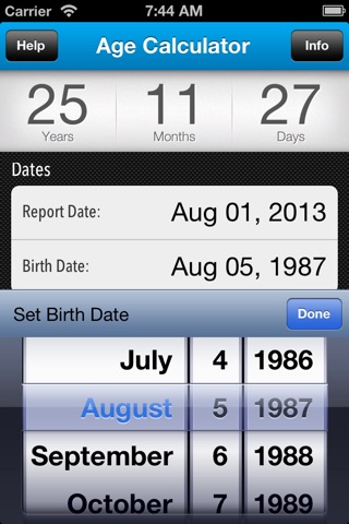 Chronological Age Calculator screenshot 3