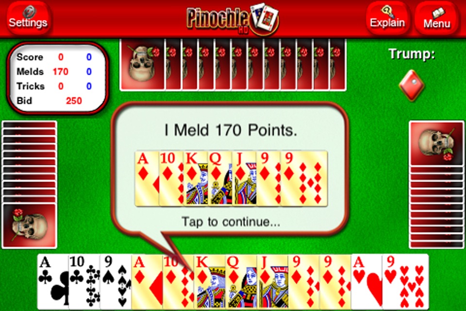 Pinochle HD screenshot 3