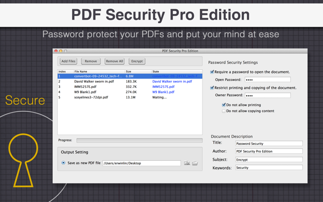 PDF Security Pro Edition