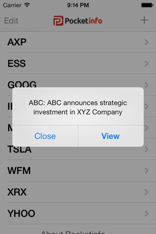 PocketInfo: Stock News Alerts screenshot 2