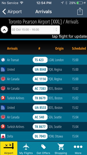 Toronto Airport Pro (YYZ/YTZ) Flight Tracker air radar Pears(圖3)-速報App