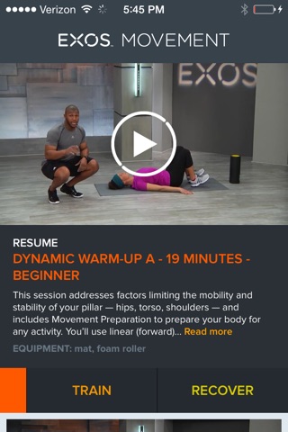 EXOS Movement screenshot 2