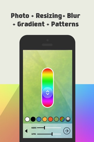 BGMaker Blurred Photo Wallpapers - Custom Backgrounds for iOS 7 (+Valentine's Day  Patterns) screenshot 2