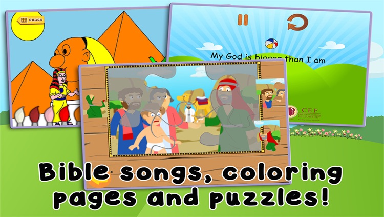 Kids Bible: Joseph and the Pharoah's Dreams - Bible Heroes Adventure Story for Children with Coloring, Singing, Puzzles, and Games screenshot-3