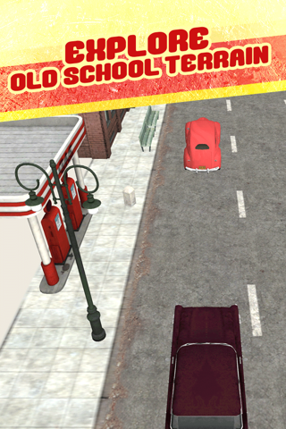 3D Vintage Car Drive Racing Riot Blast Free screenshot 3