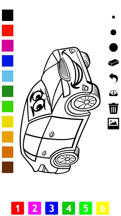 Coloring Book of Cars for Children: Learn to color a racing car, SUV, tractor, truck and more screenshot-3