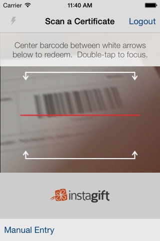 Instagift Scanner for Merchants screenshot 2