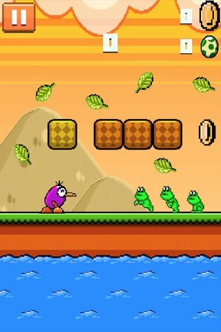Kiwi Blocks - Flying Pixel Birds FREE screenshot 2