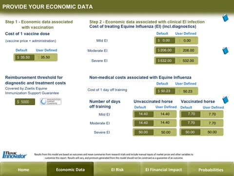 Equine Influenza Calculator screenshot 2