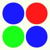 Gravity Dots - Link the dots according to the order of the red green blue