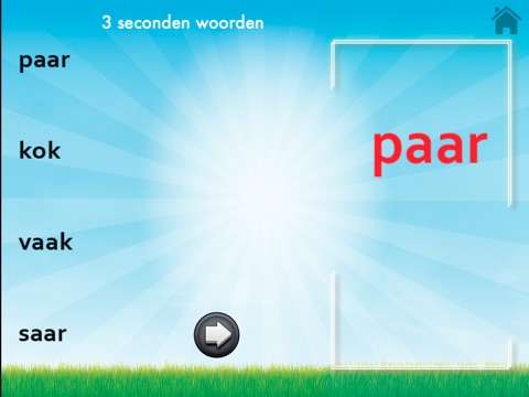 Flitswoorden in verschillende snelheden screenshot 3