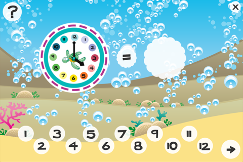 What time is it? Learning games for children to learn to read the clock screenshot 2