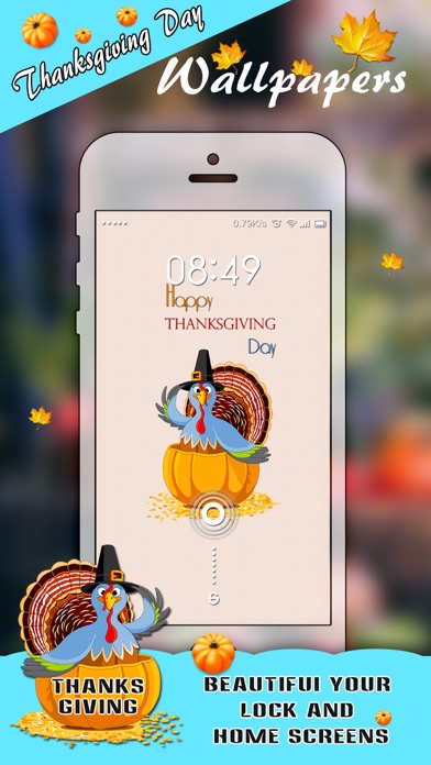 How to cancel & delete Thanksgiving Day Wallpapers & Backgrounds HD - Holiday Cool Pictures for iPhone Home & Lock Screen from iphone & ipad 2