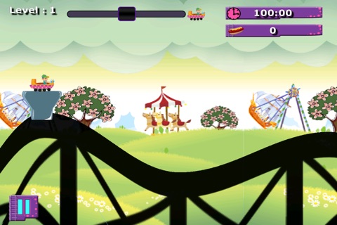 A Roller Coaster Frenzy FREE - Extreme Downhill Rollercoaster Game screenshot 3