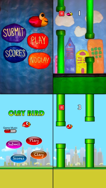 Flappy Clay Bird screenshot-4