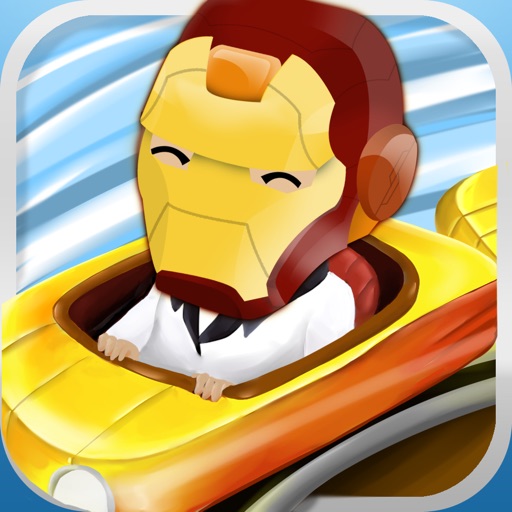 Iron Style Roller Coaster Race HD - Gentleman Edition Racing Game icon