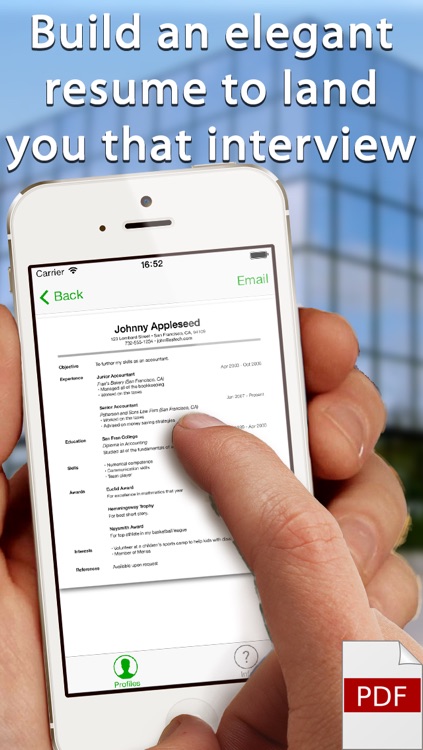Resume Generator - Create Professional PDF Resumes for Job Interviews