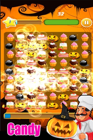 Pumpkin Cooking Chef Crush Fever－ Happy Halloween Games screenshot 2